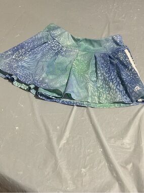 adidas Blue-Green Printed Athletic Tennis Skirt 1028